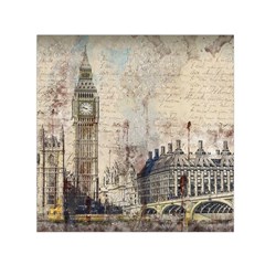 London Westminster Bridge Building Small Satin Scarf (Square)