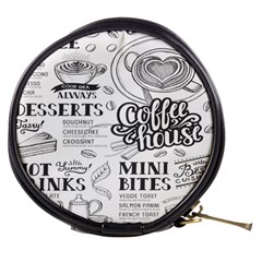 Vintage Coffee Tea Cafe Hamburger Menu Coffee Shop Menu Mini Makeup Bag