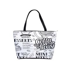 Vintage Coffee Tea Cafe Hamburger Menu Coffee Shop Menu Classic Shoulder Handbag