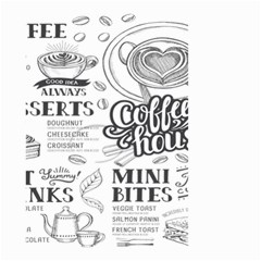 Vintage Coffee Tea Cafe Hamburger Menu Coffee Shop Menu Small Garden Flag (Two Sides)