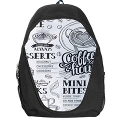 Vintage Coffee Tea Cafe Hamburger Menu Coffee Shop Menu Backpack Bag