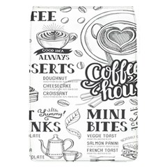 Vintage Coffee Tea Cafe Hamburger Menu Coffee Shop Menu Removable Flap Cover (L)