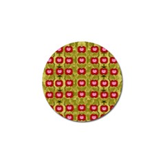 Happy Floral Days In Colors Golf Ball Marker (4 Pack) by pepitasart