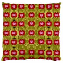 Happy Floral Days In Colors Large Cushion Case (one Side) by pepitasart