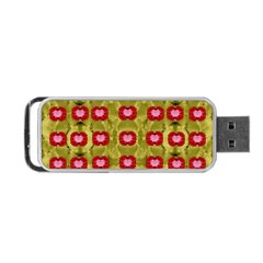 Happy Floral Days In Colors Portable Usb Flash (two Sides) by pepitasart