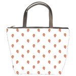 Cartoon Style Strawberry Pattern Bucket Bag Front