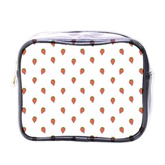 Cartoon Style Strawberry Pattern Mini Toiletries Bag (one Side) by dflcprintsclothing