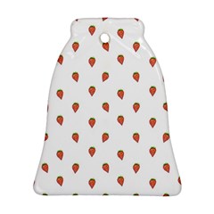 Cartoon Style Strawberry Pattern Bell Ornament (two Sides) by dflcprintsclothing