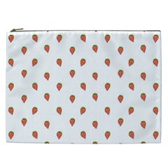 Cartoon Style Strawberry Pattern Cosmetic Bag (xxl)