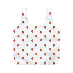 Cartoon Style Strawberry Pattern Full Print Recycle Bag (m) by dflcprintsclothing