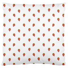 Cartoon Style Strawberry Pattern Standard Flano Cushion Case (two Sides)