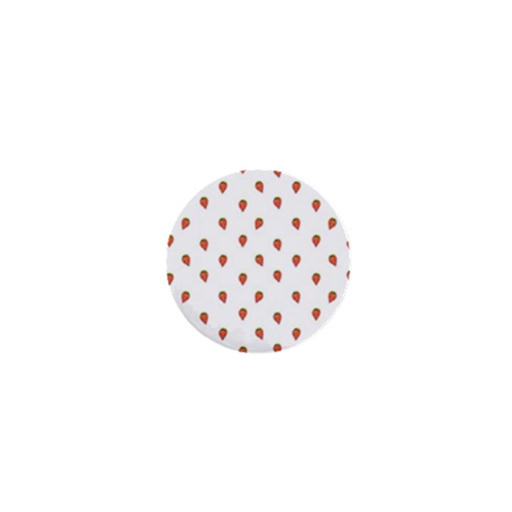 Cartoon Style Strawberry Pattern 1  Mini Buttons