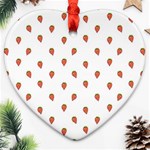 Cartoon Style Strawberry Pattern Ornament (Heart) Front