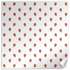 Cartoon Style Strawberry Pattern Canvas 12  X 12 