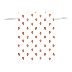 Cartoon Style Strawberry Pattern Lightweight Drawstring Pouch (m)