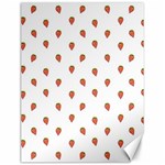 Cartoon Style Strawberry Pattern Canvas 12  x 16  11.86 x15.41  Canvas - 1