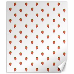 Cartoon Style Strawberry Pattern Canvas 20  X 24 