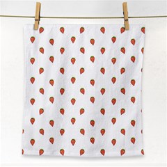 Cartoon Style Strawberry Pattern Face Towel by dflcprintsclothing