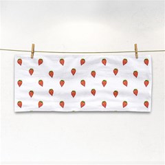 Cartoon Style Strawberry Pattern Hand Towel by dflcprintsclothing