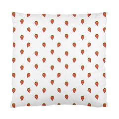 Cartoon Style Strawberry Pattern Standard Cushion Case (one Side)