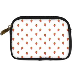 Cartoon Style Strawberry Pattern Digital Camera Leather Case