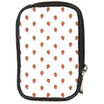 Cartoon Style Strawberry Pattern Compact Camera Leather Case Front