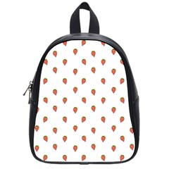 Cartoon Style Strawberry Pattern School Bag (small) by dflcprintsclothing