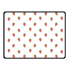 Cartoon Style Strawberry Pattern Fleece Blanket (small) by dflcprintsclothing