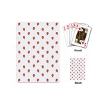 Cartoon Style Strawberry Pattern Playing Cards Single Design (Mini) Back