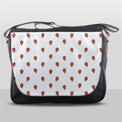 Cartoon Style Strawberry Pattern Messenger Bag by dflcprintsclothing