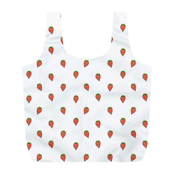 Cartoon Style Strawberry Pattern Full Print Recycle Bag (L)