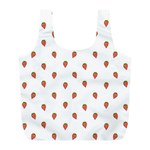 Cartoon Style Strawberry Pattern Full Print Recycle Bag (L) Back