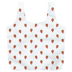 Cartoon Style Strawberry Pattern Full Print Recycle Bag (xl) by dflcprintsclothing