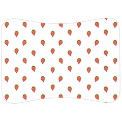 Cartoon Style Strawberry Pattern Velour Seat Head Rest Cushion by dflcprintsclothing