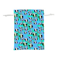 Cute Panda Bears Pattern Lightweight Drawstring Pouch (l)