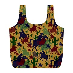 Cowboys Pattern Full Print Recycle Bag (L)