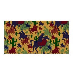 Cowboys Pattern Satin Wrap by bloomingvinedesign