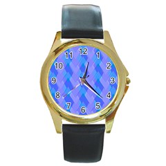 Pastelargyle Round Gold Metal Watch by designsbyamerianna