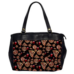 Pizza Pattern Oversize Office Handbag by bloomingvinedesign