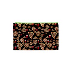 Pizza Pattern Cosmetic Bag (xs) by bloomingvinedesign