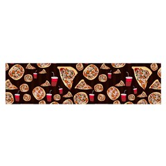 Pizza Pattern Satin Scarf (oblong) by bloomingvinedesign