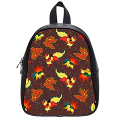 Fire Type School Bag (small) by Mezalola