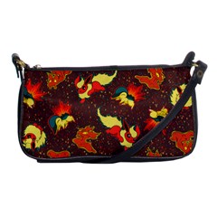 Fire Type Shoulder Clutch Bag by Mezalola