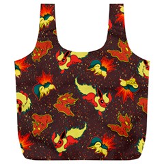 Fire Type Full Print Recycle Bag (xl) by Mezalola