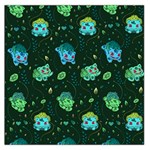 grass love Large Satin Scarf (Square) Front