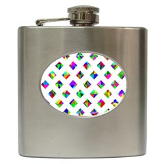 Rainbow Lattice Hip Flask (6 Oz) by Mariart