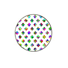 Rainbow Lattice Hat Clip Ball Marker by Mariart