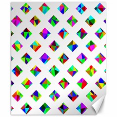 Rainbow Lattice Canvas 8  X 10  by Mariart