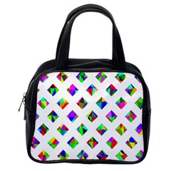 Rainbow Lattice Classic Handbag (one Side) by Mariart