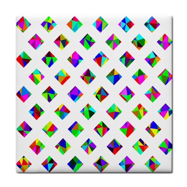 Rainbow Lattice Face Towel